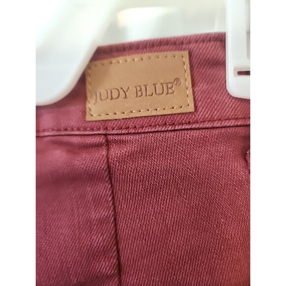 Womens JUDY BLUE 1/25 JEANS Belfast High Rise Seam Straight Wide Leg Stretch - Picture 6 of 7